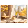 Thee - Boek - Thee - Herfst poster papier klein -3d