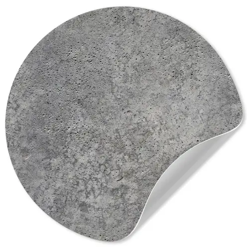 Patronen - Industrieel - Beton Wandcirkel behangsticker klein 186 -3d