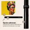 Frida Kahlo - Vrouw - Geel - Blauw - Bloemen Inductie beschermer vinyl 3mm middel -zzzzzzz-induclip_ES
