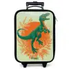 Groene dino tussen varens Kinderkoffer - Zwart klein -zzz_website3d