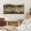 Bloemen - Hek - Stadszicht - Zomer PET vilt middel -sfeer3