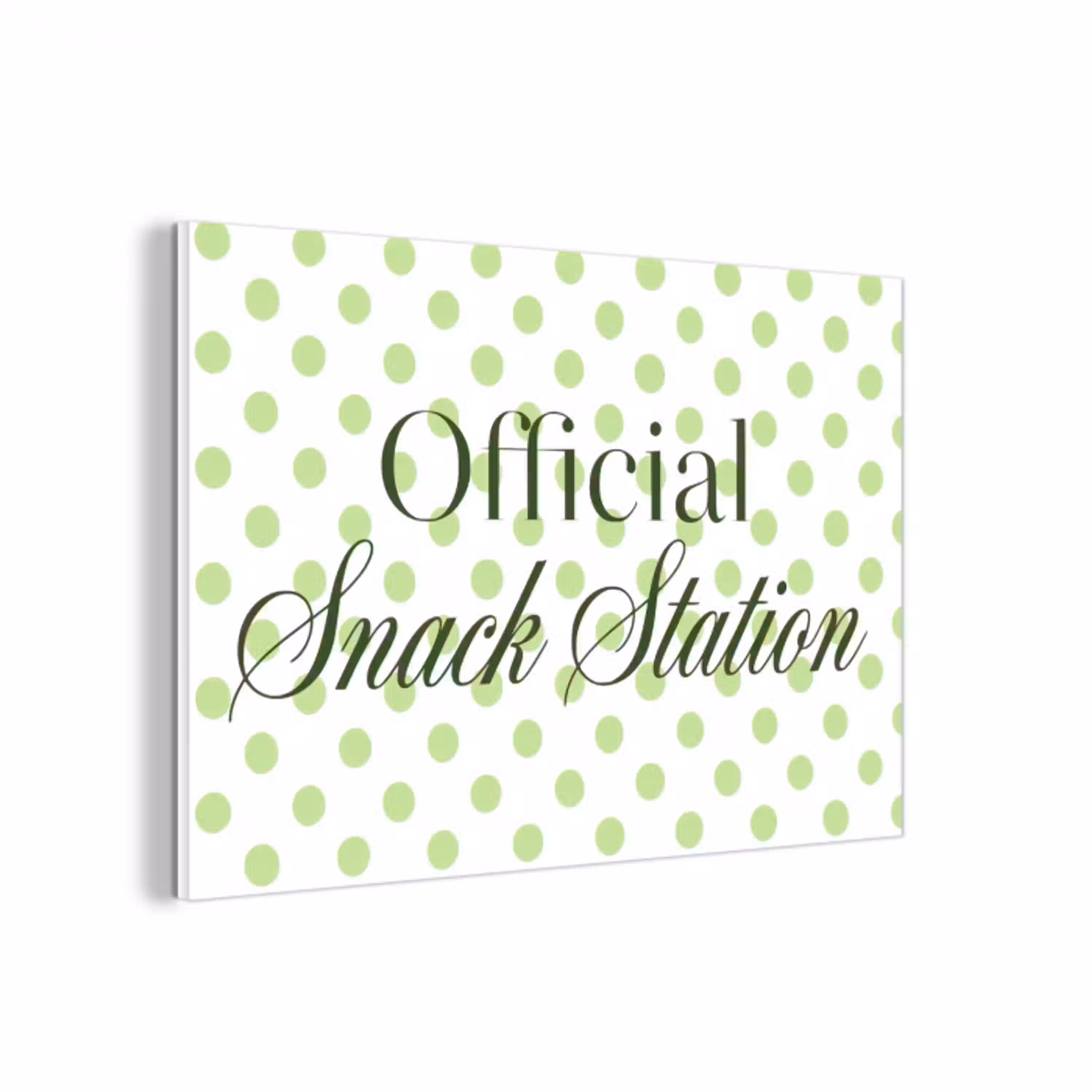 Snack Station - Groen - Stippen forex 5mm xxl -3d