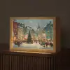 Kerstsfeer - Stadsplein - Kleurrijk Light Box met kabel (Tafellamp) klein -z3d_website
