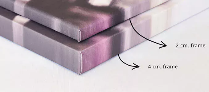 Frame foto op canvas