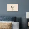 Vaas - Geruit - Bloem - Groen poster papier klein -sfeer2