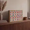 Vintage - Motief - Kleurrijk Light Box met batterij (Wandlamp) middel 907 -sfeer2