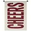 Red - Cheers - Decoratie - Beige Wandkleed katoen klein -zz3d
