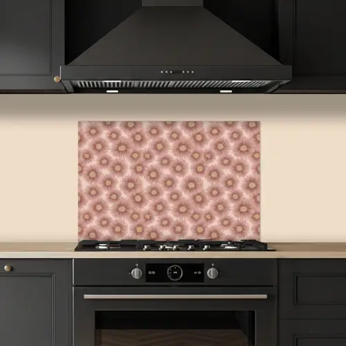 Gerbera - Bloemen - Roze keuken achterwand spatscherm klein 900 -sfeer1