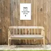 Spreuken - Papa - Papa ik lijk steeds meer op jou - Quotes - Stef Bos Tuinposter op houten frame 2 cm dik klein -sfeer4