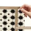 Stervormen - Geometrisch - Zwart Light Box met batterij (Wandlamp) middel 907 -USP_websiteprintNL