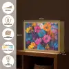 Bloemen - Kleurrijk - Abstract - Modern Light Box met batterij (Wandlamp) middel -USP_websiteoverzichtNL