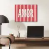Amor - Strepen - Rood - Roze PET vilt klein -sfeer5