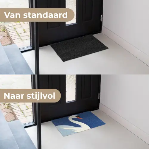 Zwaan - Wit - Snavel - Illustratie Deurmat klein -voor-na_NL