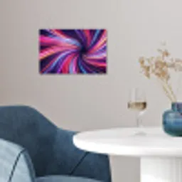 Abstract - Swirl - Futuristic - Neon poster papier klein -sfeer3