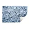 Ijsblokjes - Water - Blauw Muursticker klein -3d