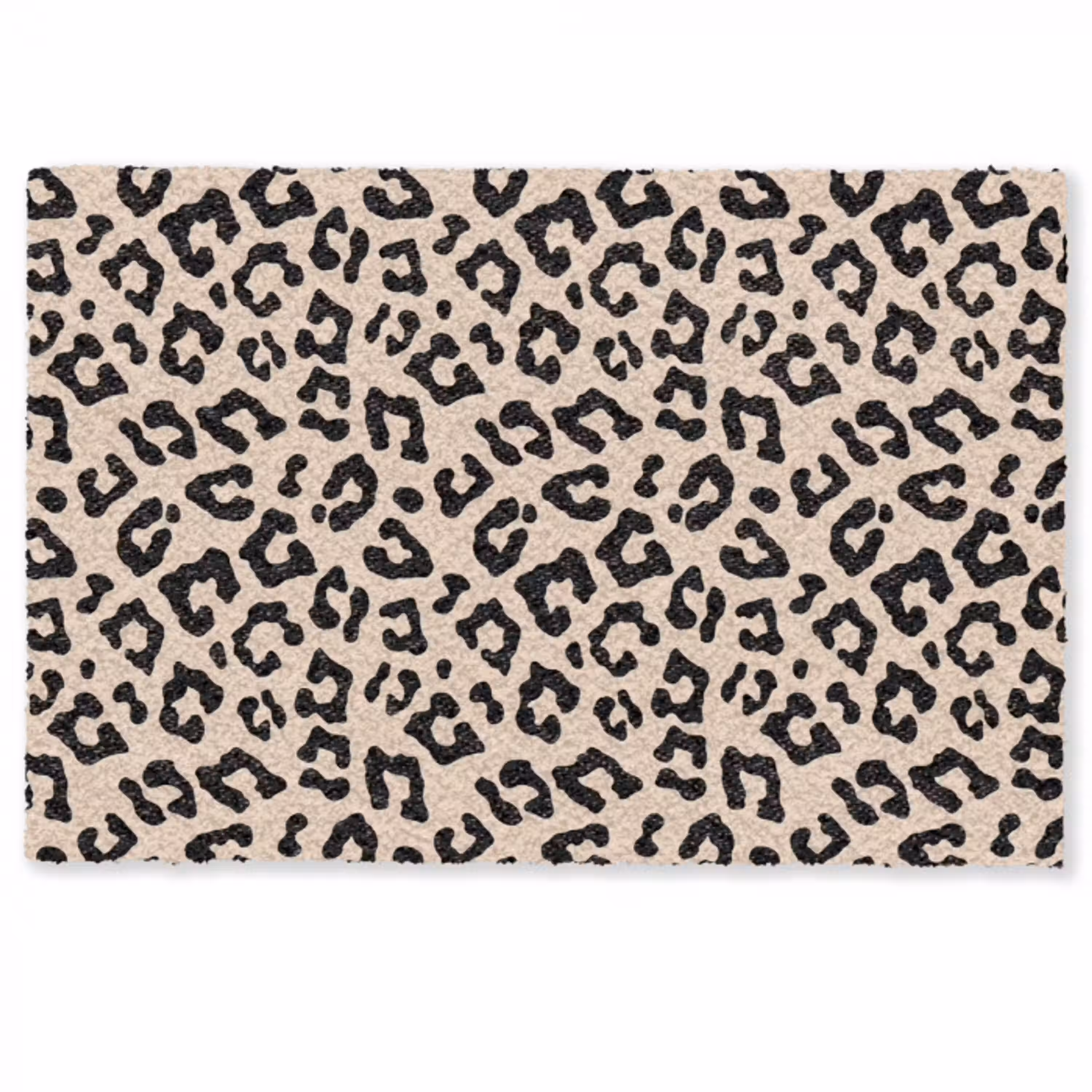 Panterprint - Zwart - Bruin - Dierenprint Deurmat klein -zkaufland3d