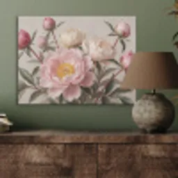 Pioenrozen - Boeket - Roze PET vilt klein -sfeer2