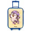 Kawai - Pinguin - Rolschaatsen Kinderkoffer - Blauw klein -zz3dotto