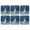 Ijshoorn - Bolletjes - Smelt - Roze onderzetter kurk middel -3d