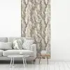 Slang - Patroon - Taupe fotobehang vinyl groot 64 -woonkamer