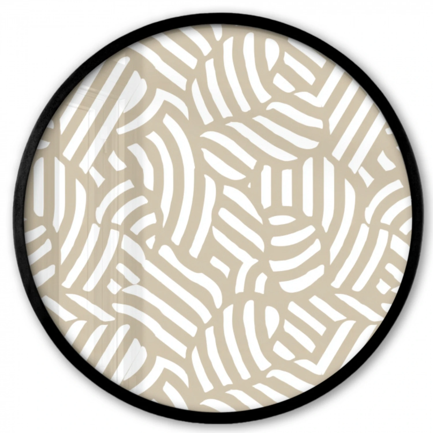 Abstract - Modern - Beige Fotolijst rond zonder passe partout klein 856 -3d