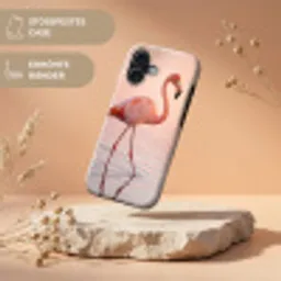 Flamingo - Water - Roze Toughcase MagSafe Apple iPhone 17 klein -USP_RandenV_DE