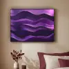 Golven - Abstract - Paars Textielframe - compleet frame klein -sfeer1