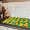 Mango - Golvende - Bladeren Inductie beschermer vinyl 3mm klein 276 -sfeer3