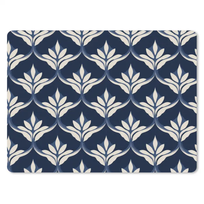 Modern - Ontwerp - Blauw muismat rubber klein 262 -3d