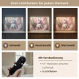 Eenhoorn - Meisje - Roze - Bloemen - Sprookje Light Box met batterij (Wandlamp kind) middel -USP_lichtkleurDE