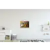 Stilleven - Olijfolie - Knoflook - Kruiden textielposter latten blank klein -kinderkamer