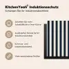 Verticale strepen - Blauw - Crème Inductie beschermer vinyl 3mm middel 274 -tsfeer2_DE