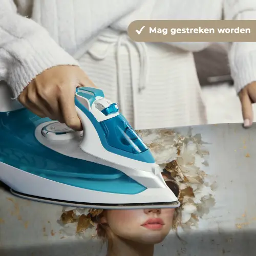 Schilderij - Vrouw - Zonnebril - Bloemenkrans Wandkleed katoen klein -sfeer9