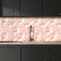 Kraanvogels - Bloesem - Roze keuken achterwand 2 middel 871 -sfeer1