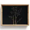 Takken - Blaadjes - Zwart Dienblad Rechthoek middel -z3d_shopping
