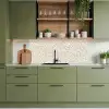 Abstract - Modern - Beige keuken achterwand 2 middel 871 -sfeer3