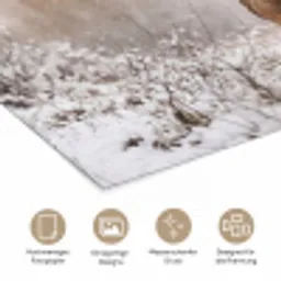 Edelhert - Bos - Sneeuw - Winter - Majestueus poster papier klein -tcloseup_DE