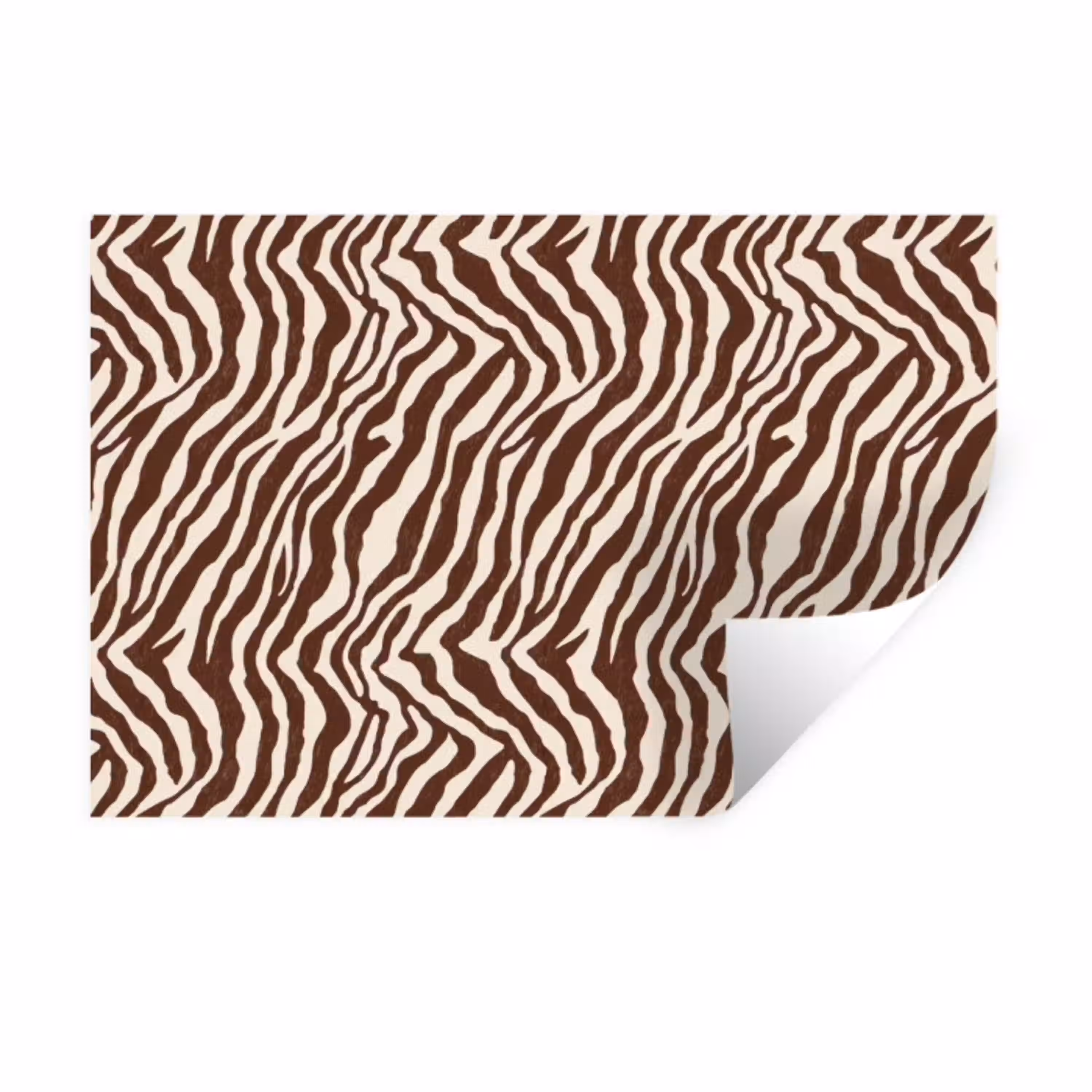 Zebra - Patroon - Zwart - Wit Muursticker klein 286 -3d