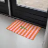 Patroon - Oranje - Fijn - Strepen Deurmat klein -sfeer2