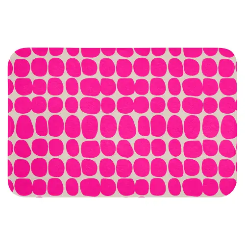 Stippen - Patroon - Roze WCmat klein 1009 -3d