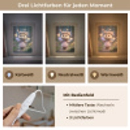 Teddybeer - Bloemenkrans - Vlinders - Elfenvleugels Light Box met kabel klein -USP_lichtkleurDE