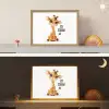 Giraf - Wees slim - Quote - Dier Light Box met batterij (Wandlamp kind) middel -sfeer3_kind