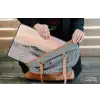 Rustiek - Roeiboot - Zandstrand laptophoes neopreen klein -tas