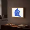 Lichaam - Abstract - Blauw Light Box met batterij (Wandlamp) middel -sfeer1