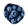 Bessen - Blauw - Fruit Wandcirkel Organisch Forex 3mm klein -3d