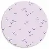 Lila - Vogels - Blauw Wandcirkel plexiglas klein 852 -3d