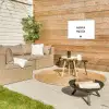 Hakuna matata - Spreuken - Quotes Tuinposter op houten frame 2 cm dik klein -sfeer2