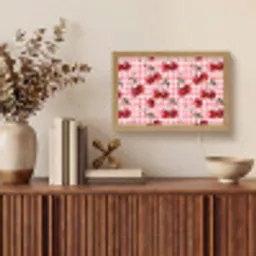 Kersen - Blokken - Rood Light Box met kabel (Tafellamp) klein 924 -sfeer2