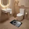 WC - Toilet papier - Zwart wit - Glitters WCmat klein -sfeer3
