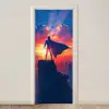 Superheld - Stad - Jongens - Kleurrijk - Zon deurposter klein -3d_beige